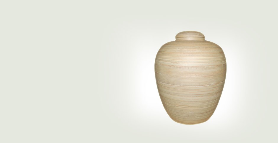 Stone cremation urn