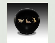 CAT BALL PET URN-ULA02